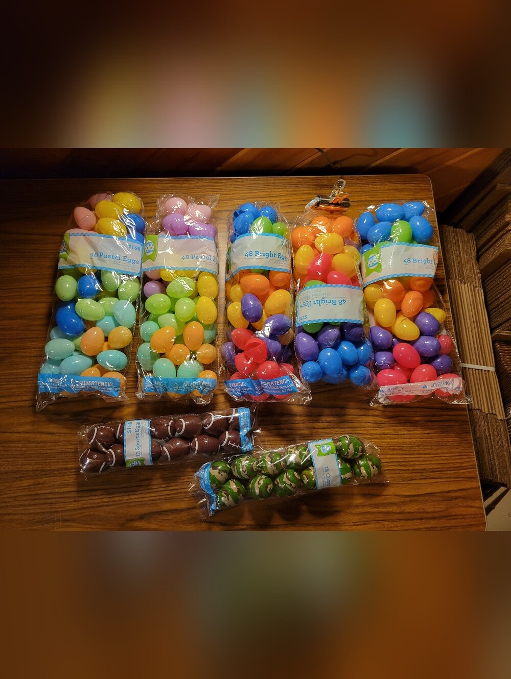 Easter Eggs Varied Colors Size Plastic Empty Bundle Lot Approx 260 Eggs